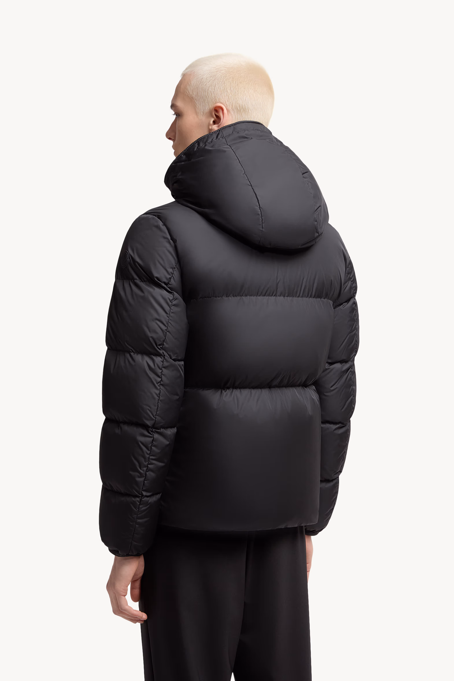 Montcla Hooded Short Down Jacket Men Black Moncler 5